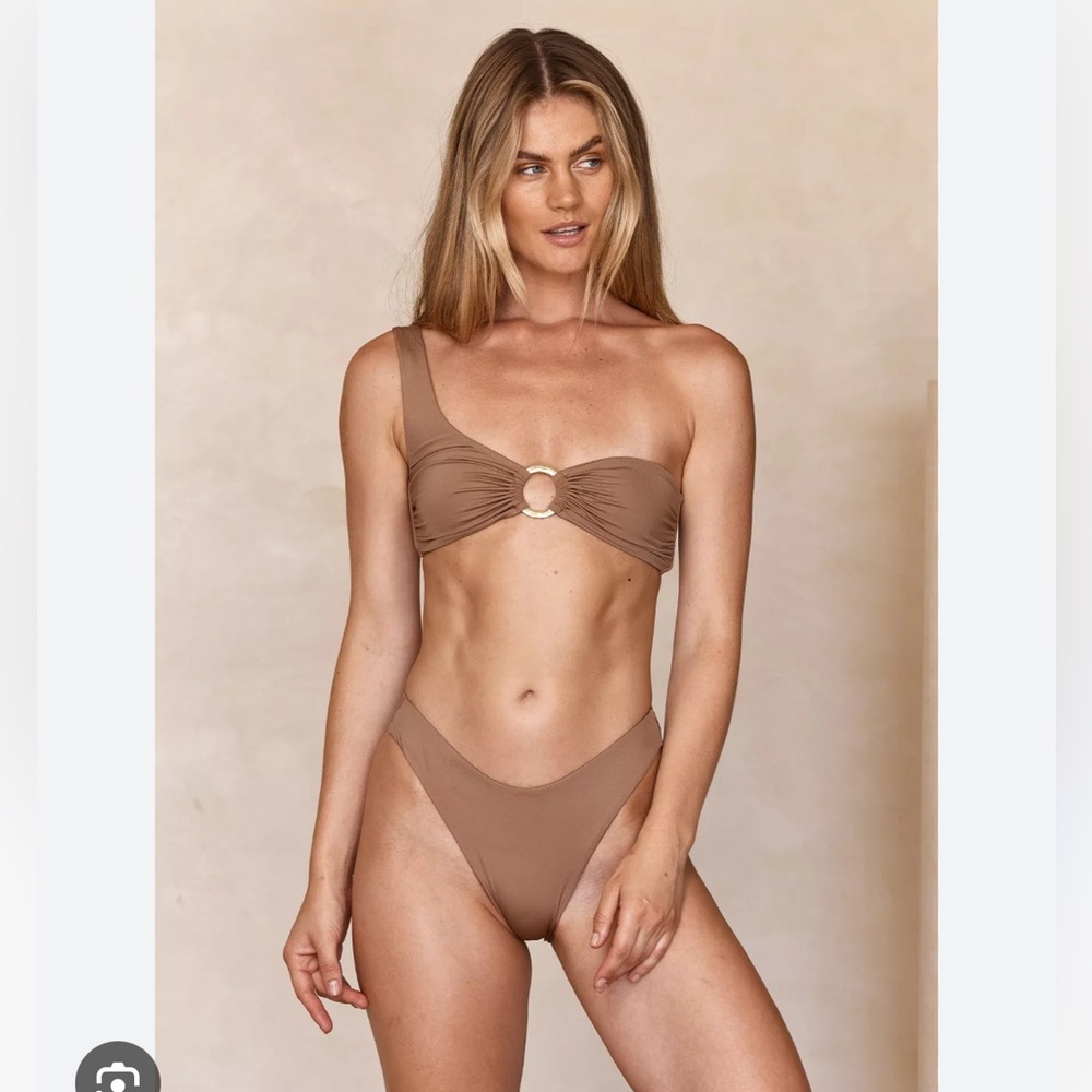 Monday swimwear - Byron bottom and Antigua top in husk